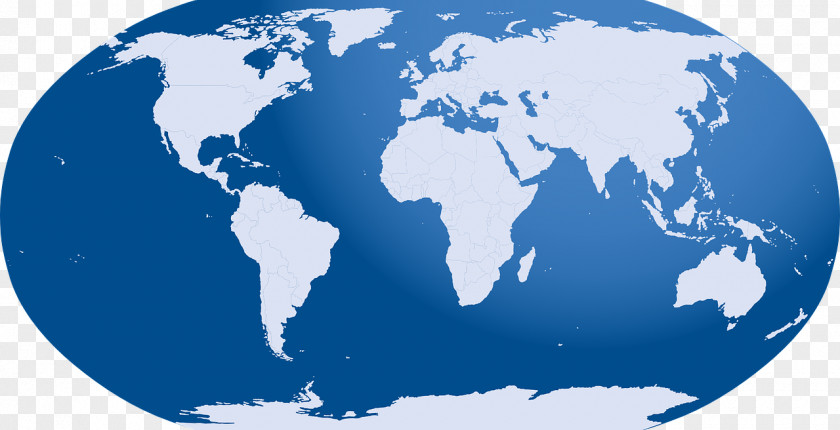 World Map Antarctic Globe PNG