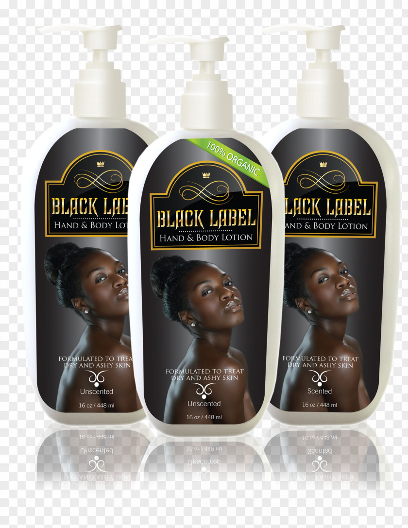 Afro Comb Lotion Hair Care Label PNG