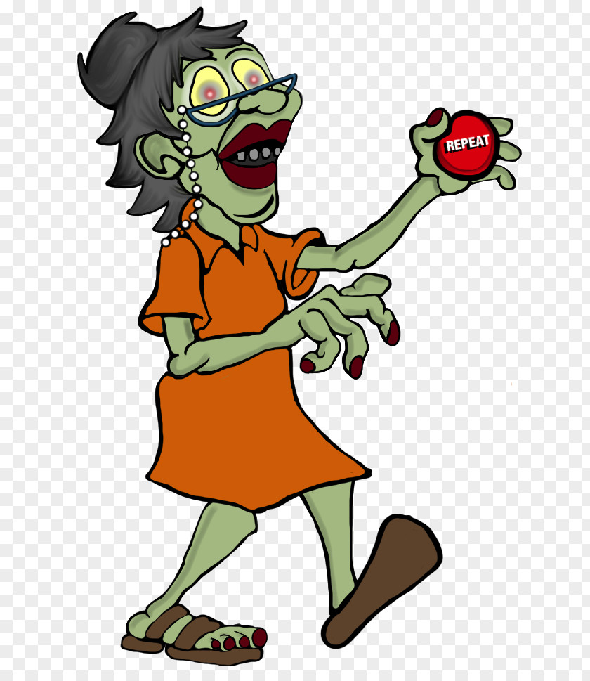 Cartoon Zombie Librarian PNG , cartoon zombie clipart PNG