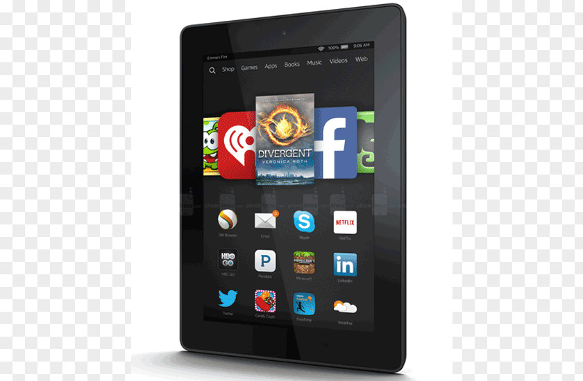 Hd Vision Fire Amazon.com HDX Android Wi-Fi Computer PNG