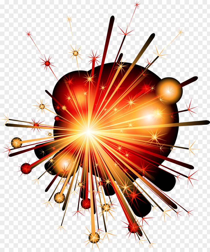 Orange Dream Fireworks PNG