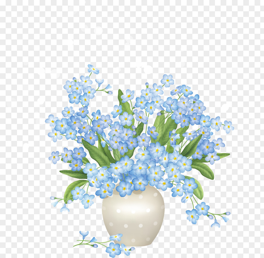 Rose Flower Floral Design Blue Clip Art PNG
