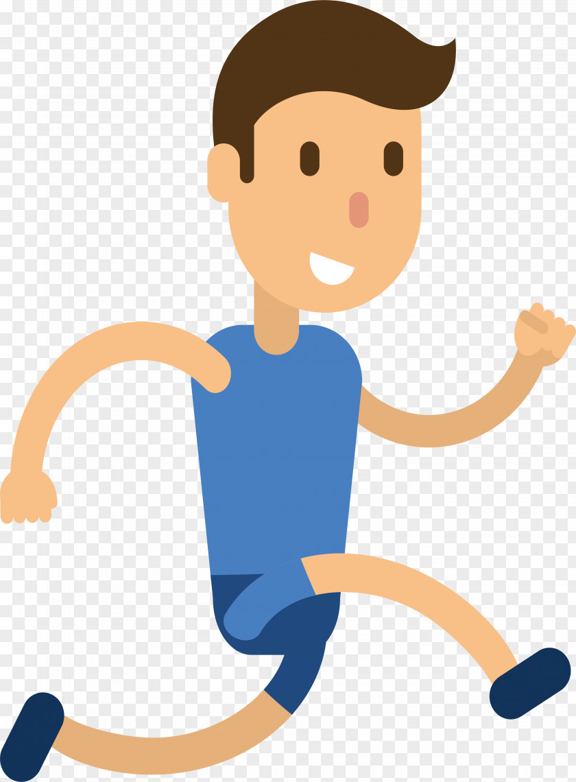 Running Boy Drawing Athlete Illustration PNG