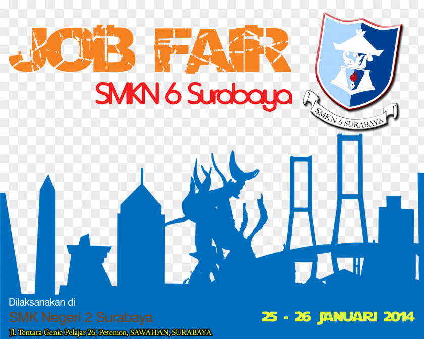 Spanduk SMK Negeri 6 Surabaya 2 Logo Banner Preview PNG