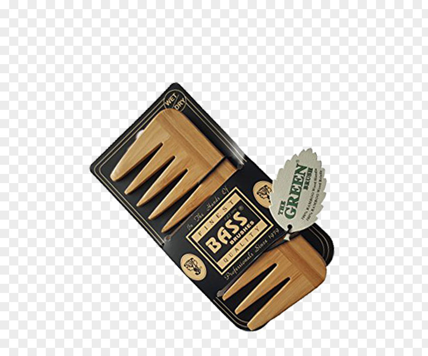 Wood Comb Bass Brushes Wide Tooth PNG