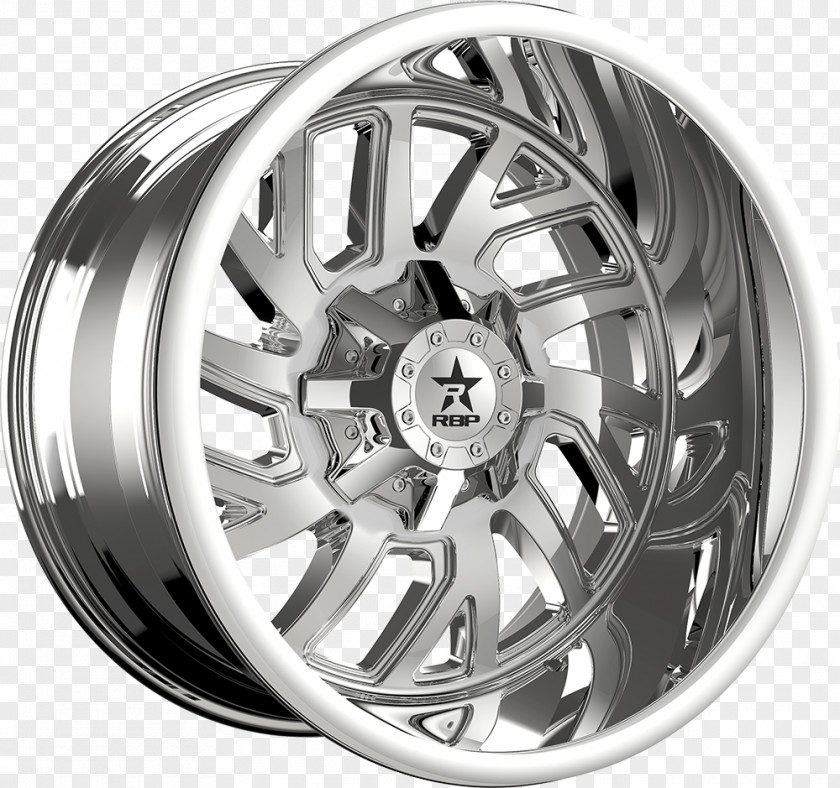 Chromium Plated Rolling Big Power Glock Ges.m.b.H. Wheel Rim PNG