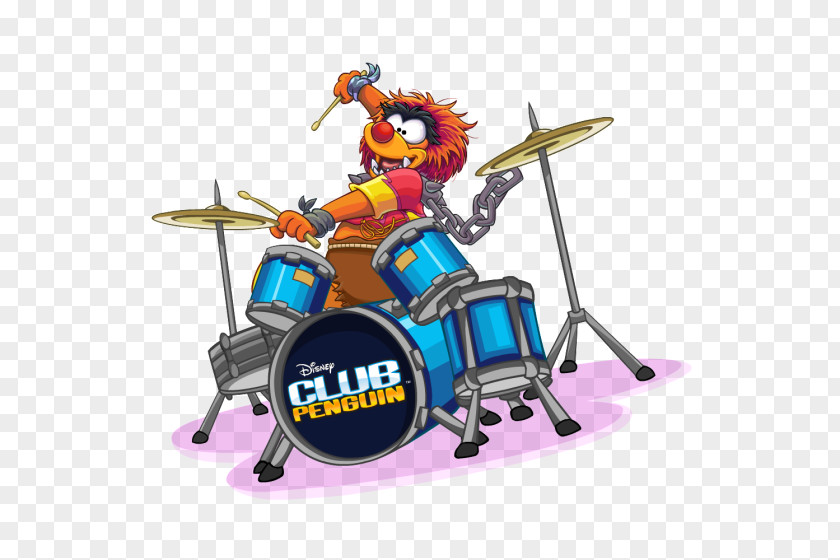 Drums Gonzo Club Penguin Kermit The Frog Miss Piggy PNG