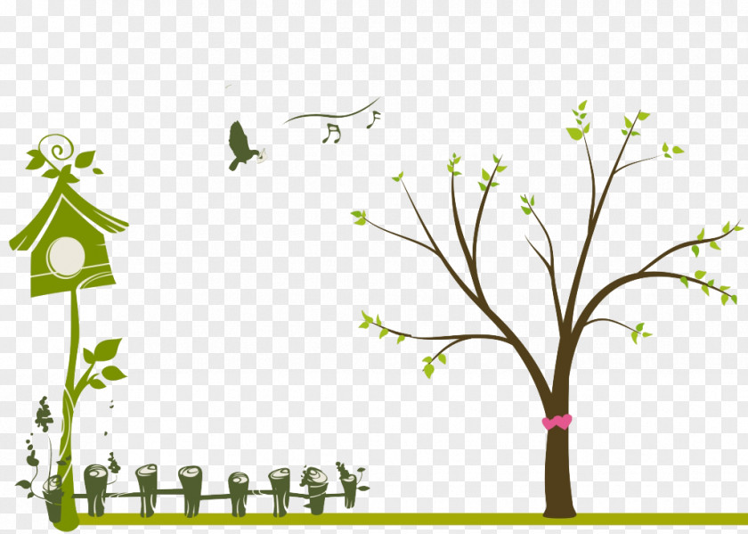 Fence Tree Family Symbol Infinity Wall Decal Wallpaper PNG