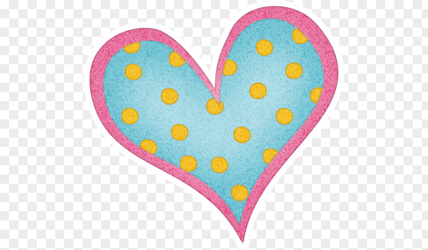 Heart Polka Dot Clip Art PNG