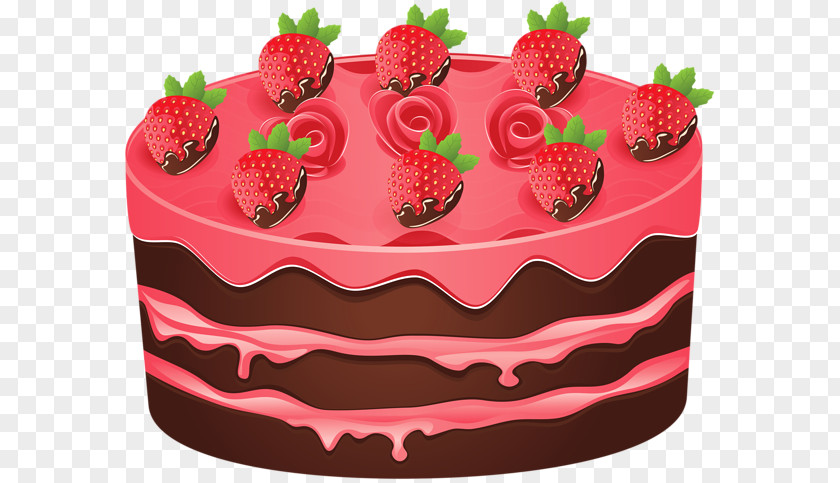 Chocolate Cake Birthday Wedding Red Velvet Strawberry Cream PNG