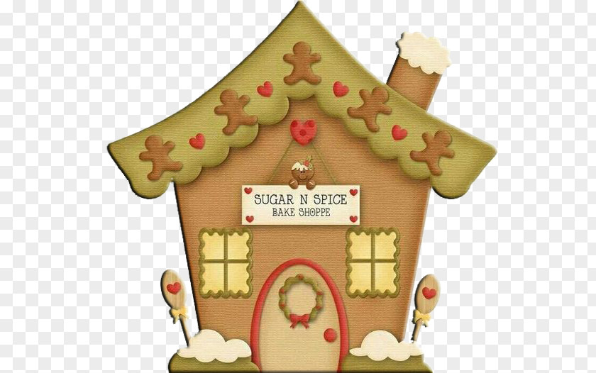 Christmas Gingerbread House Man PNG