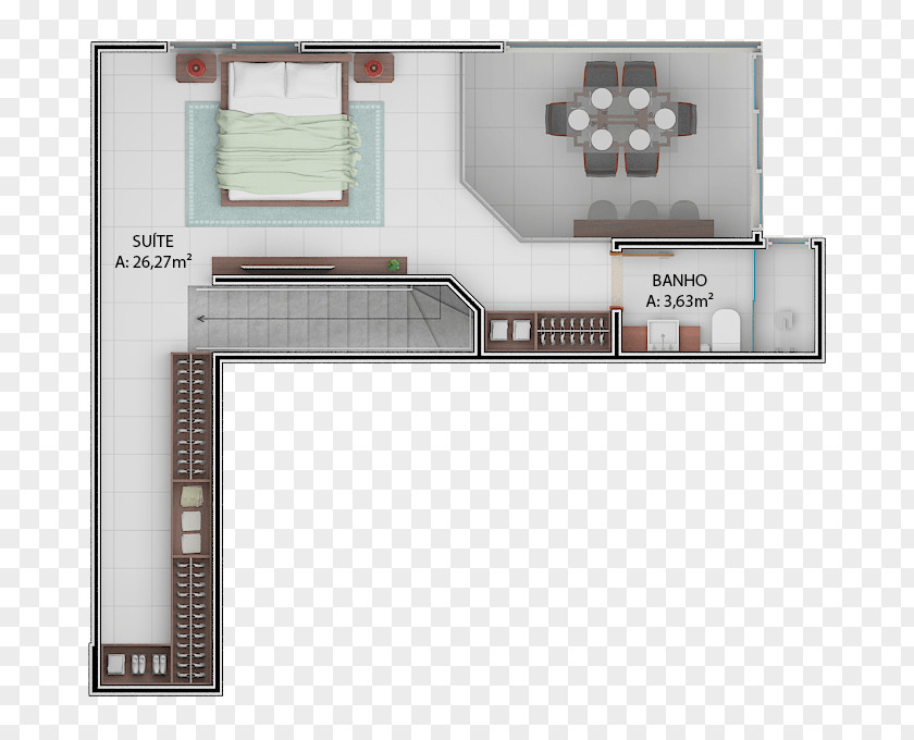 Gaivotas Garden Beach Floor Plan Angle PNG