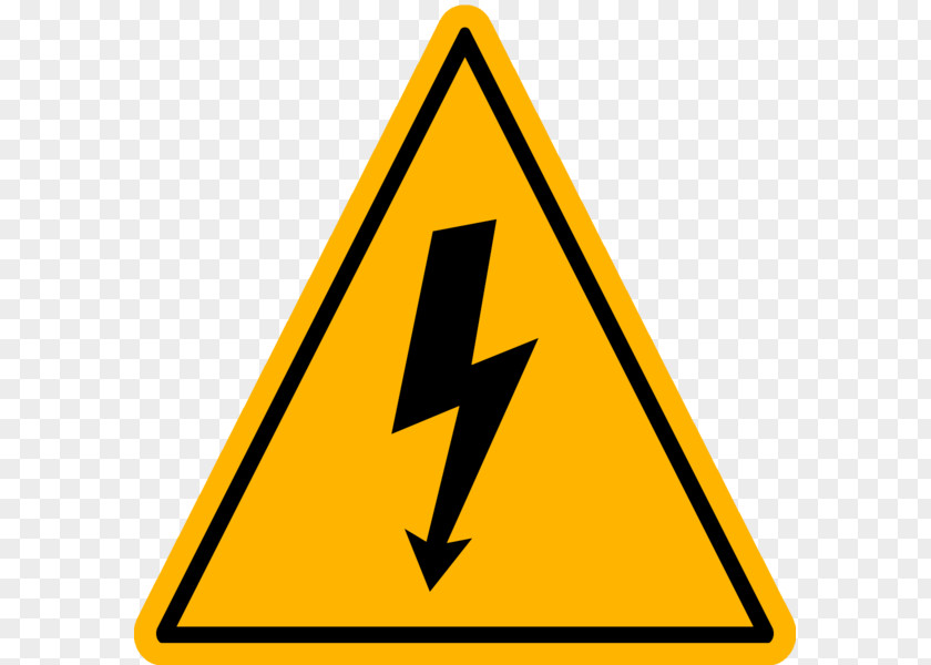 High Voltage Safety Electricity Hazard Sign PNG