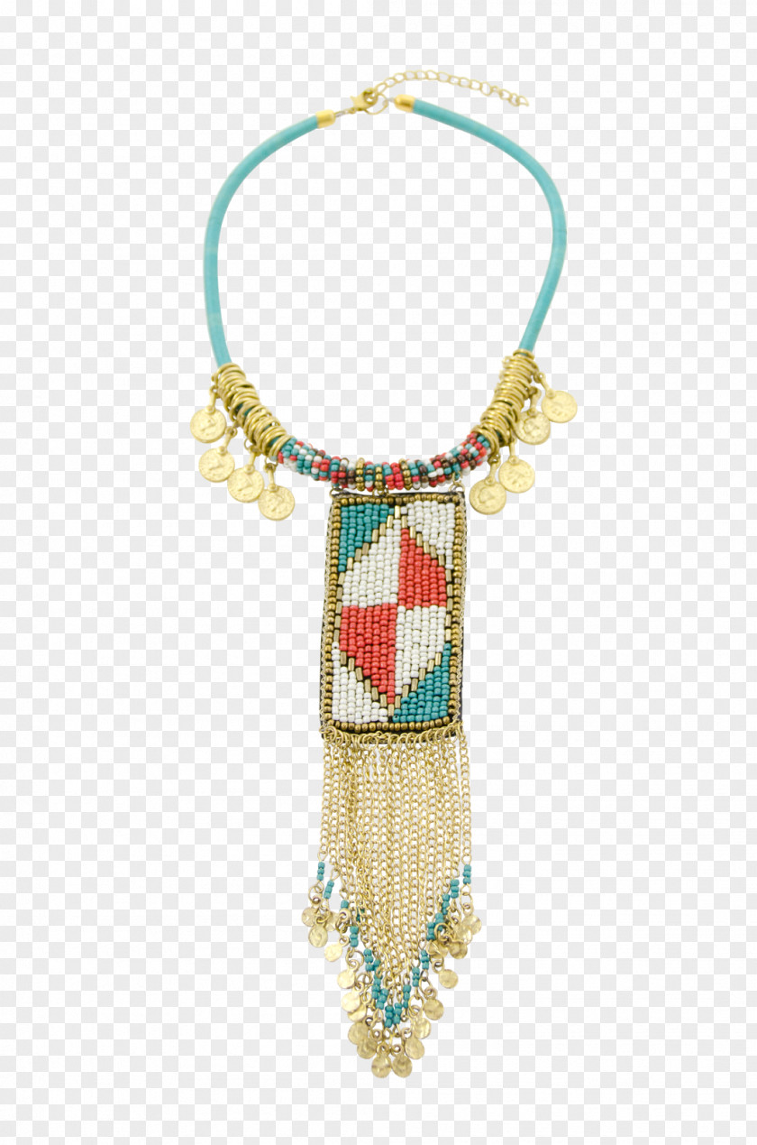 Necklace Turquoise Bead Chain Jewellery PNG