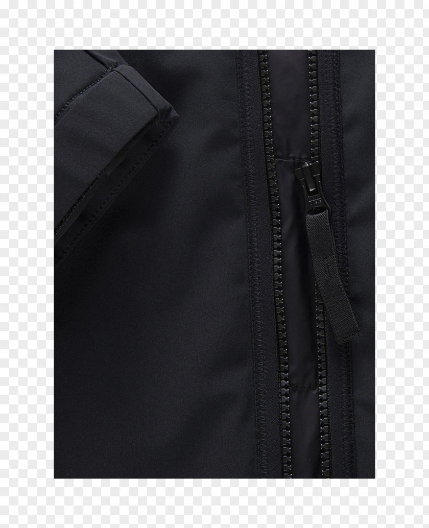 Insulation Gloves Zipper Leather Bag Button Black M PNG