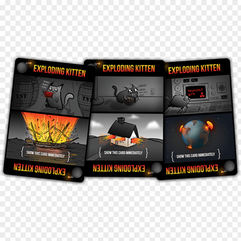 Kitten Exploding Kittens Card Game Playing PNG