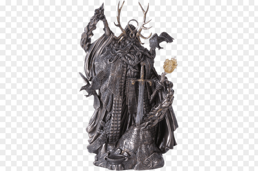 Spawn Merlin King Arthur Morgan Le Fay Mordred Bronze Sculpture PNG