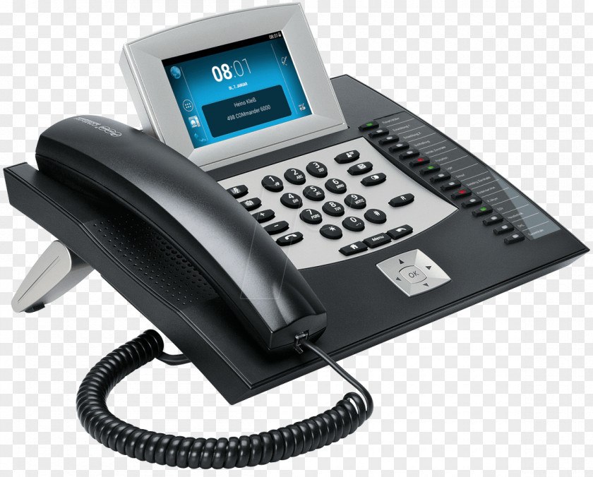 Voip Auerswald COMfortel 2600 Business Telephone System Internet Protocol Integrated Services Digital Network PNG