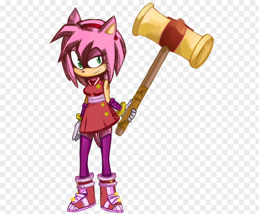Amy Rose Vs Sally Acorn Knuckles The Echidna Sonic Lost World Character PNG