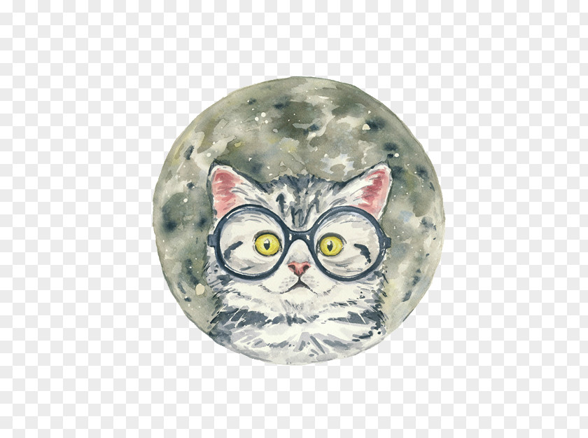 Cat Kitten Watercolor Painting Illustration Drawing PNG