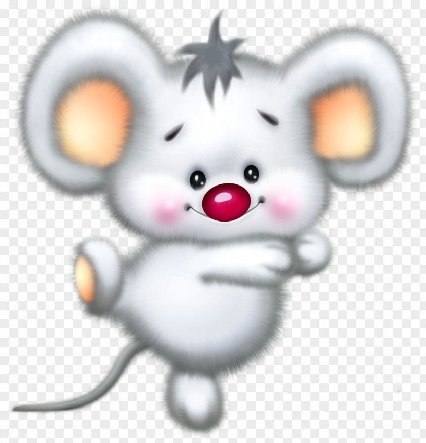 Cute White Mouse Cartoon Clipart Sniffles Computer PNG