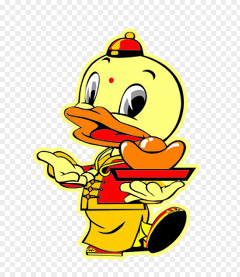 Golden Duck Cartoon Humour PNG