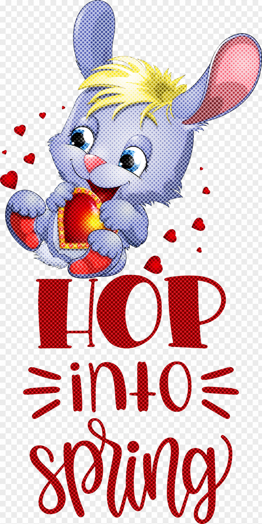 Hop Into Spring Happy Easter Day PNG