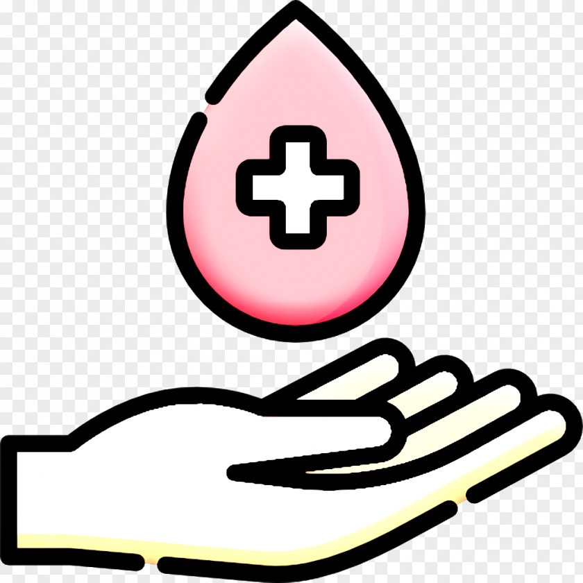 Medical Icon Hand Blood Donation PNG