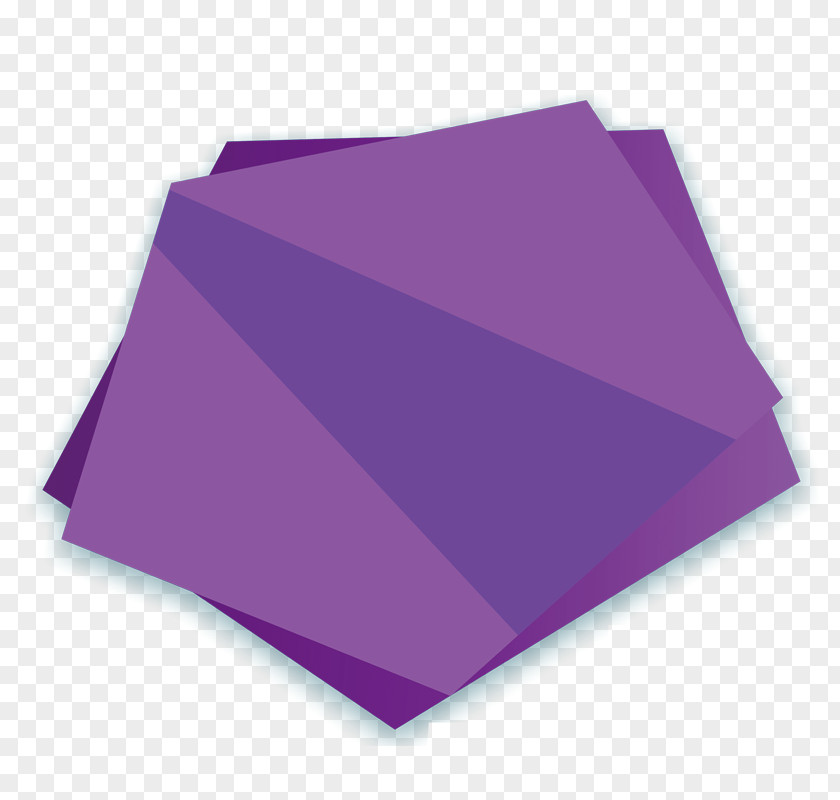 Purple Irregular Three-dimensional Pattern Triangle PNG