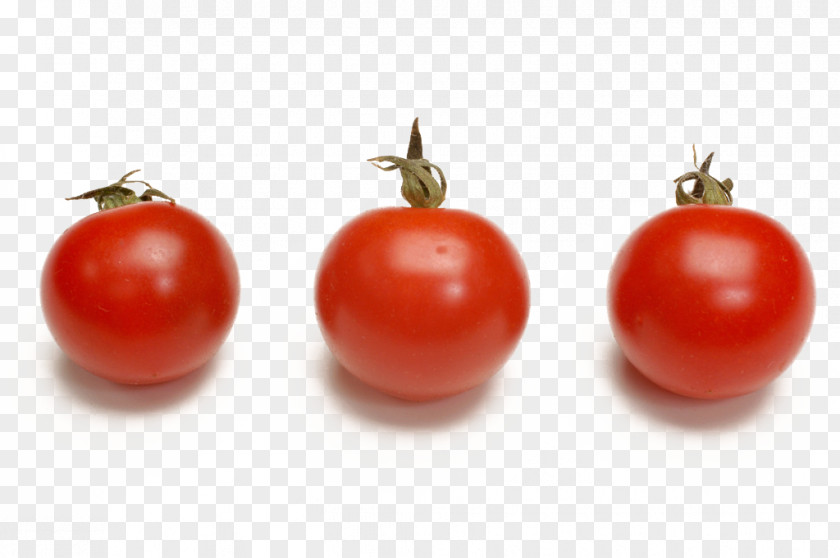 Three Small Tomatoes Plum Tomato Cherry Bush Vegetarian Cuisine Vegetable PNG
