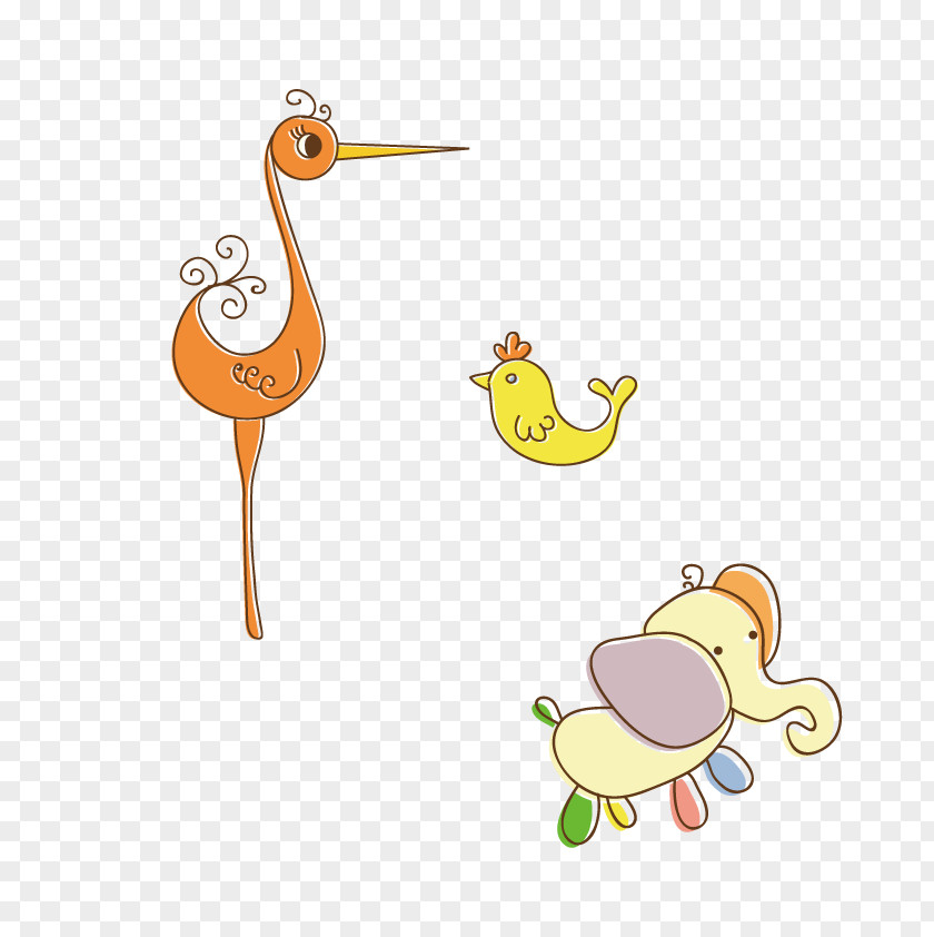 Vector Children's Toys Water Bird Duck Goose Swan PNG