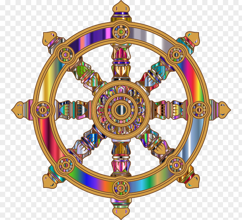 Wheel Of Dharma Dharmachakra Buddhism Buddhist Symbolism PNG