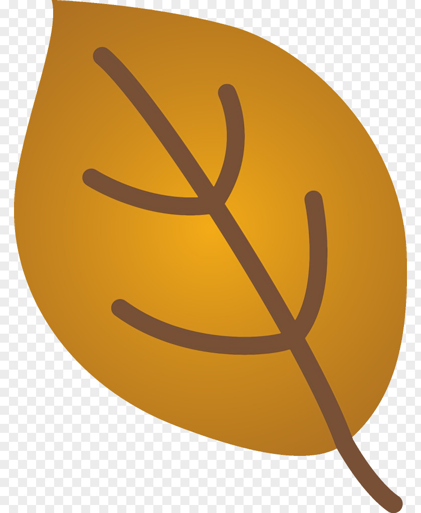 Yellow Cartoon Leaf PNG