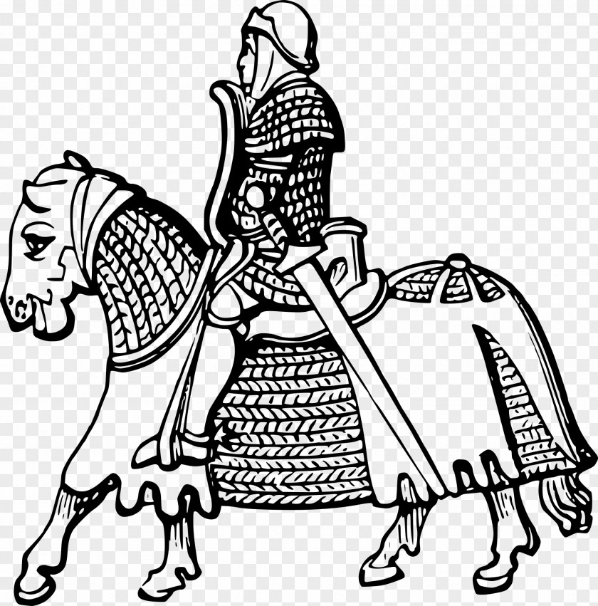 Armour Horse Knight Coloring Book Drawing Clip Art PNG