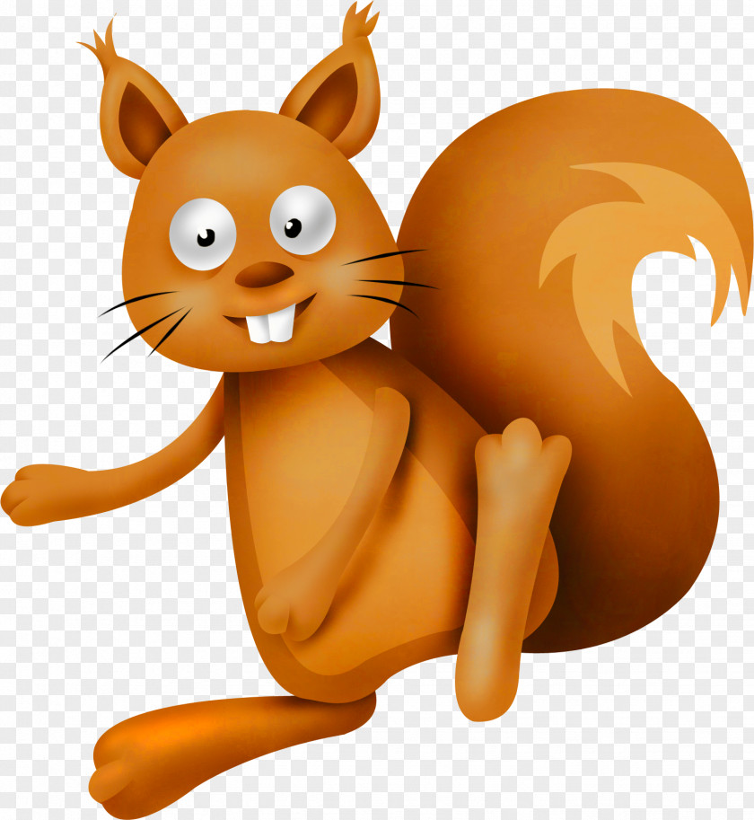 Cute Cat Squirrel Whiskers Drawing PNG