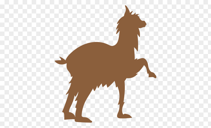 Dog Llama Silhouette Vector Graphics PNG