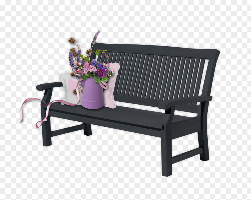 Flowers On A Black Chair Summer Spring Bench Centerblog PNG