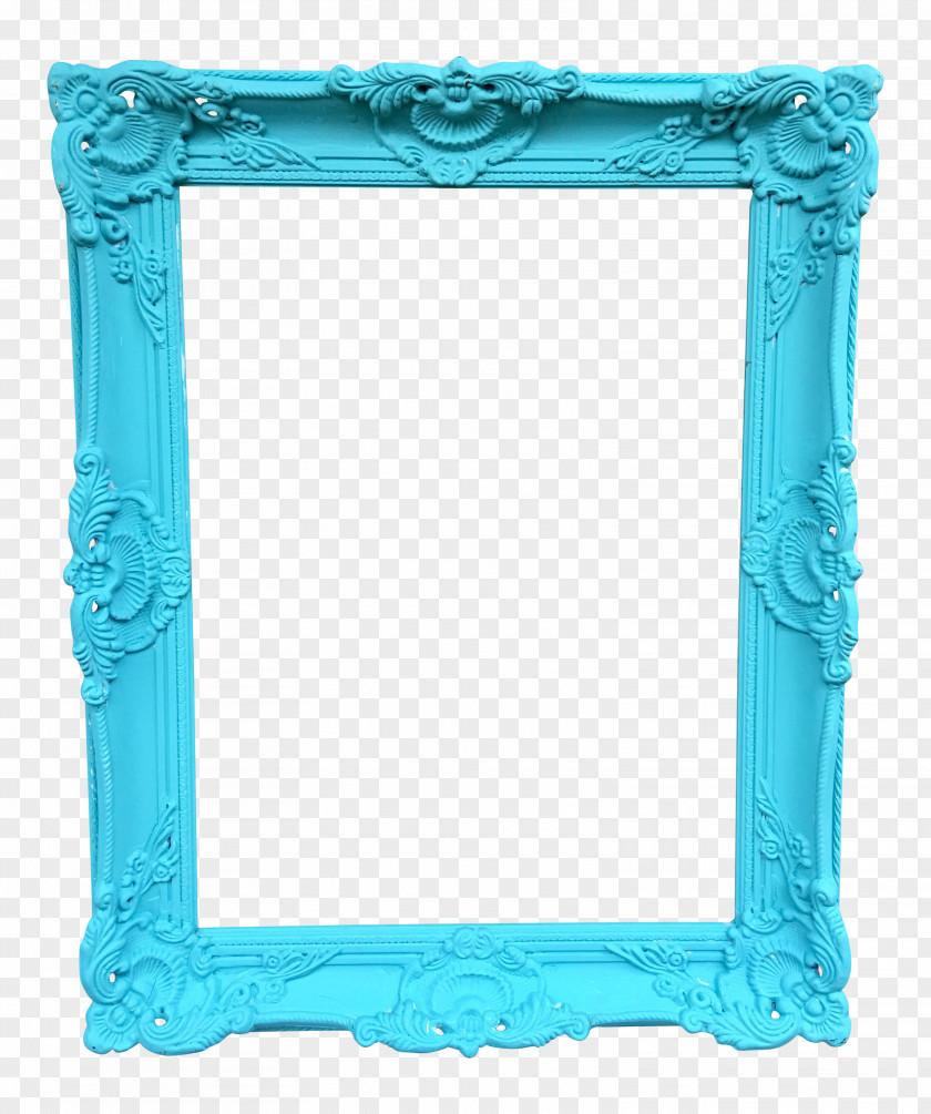 Plastering Picture Frames Tiffany Blue Decorative Arts Aqua PNG