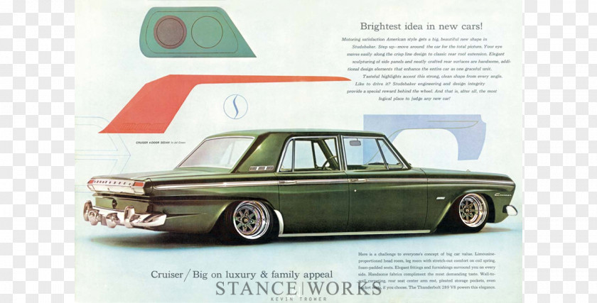 Automobile Advertisement Studebaker Land Cruiser Lark Car Wagonaire PNG