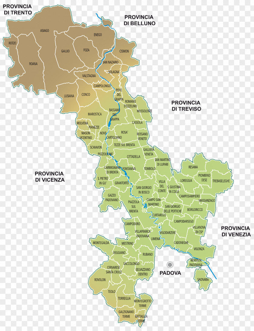 Map Villanova Di Camposampiero Tezze Sul Brenta Province Of Treviso Vicenza PNG