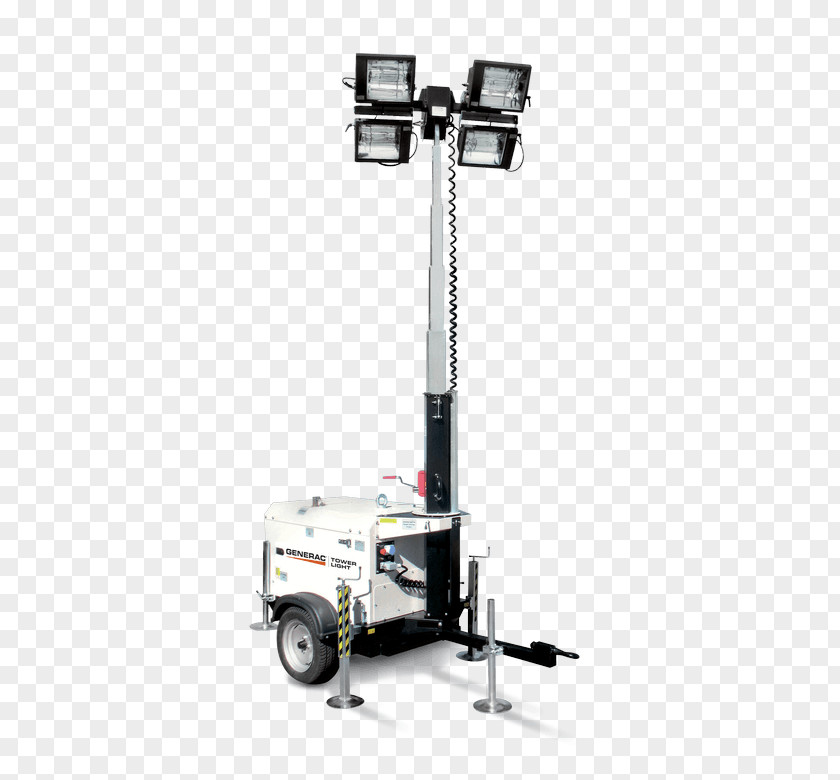 Mobile Tower Generac Power Systems Light Electric Generator Standby PNG