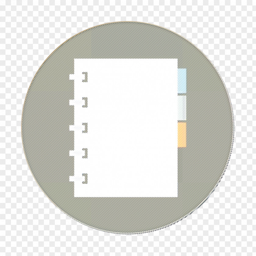 Paper Product Mirror Notebook Icon With Separators Organized PNG