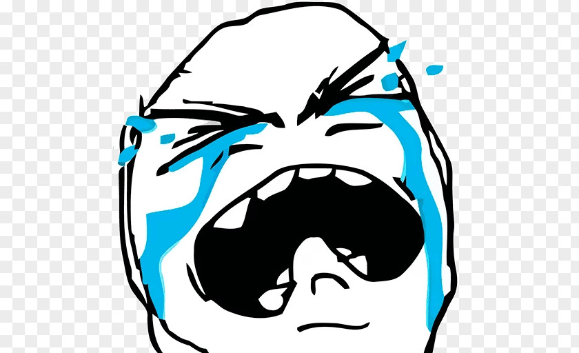 Rage Comic Internet Meme Crying Trollface PNG comic meme Trollface, meme, lol crying illustration clipart PNG
