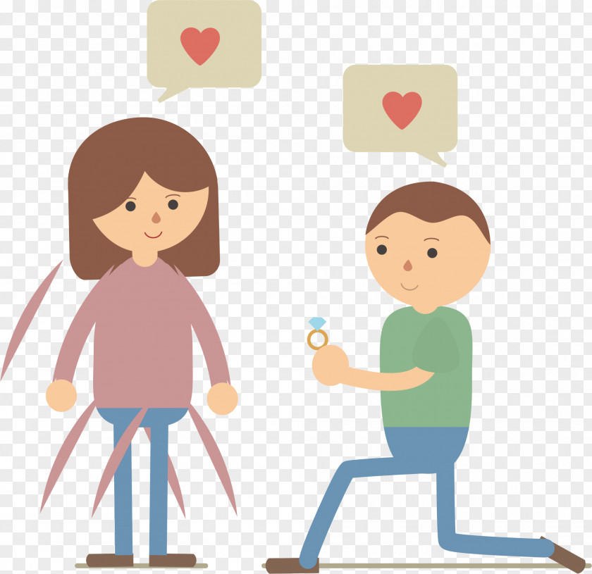 Lovely Couple Love Drawing Clip Art PNG