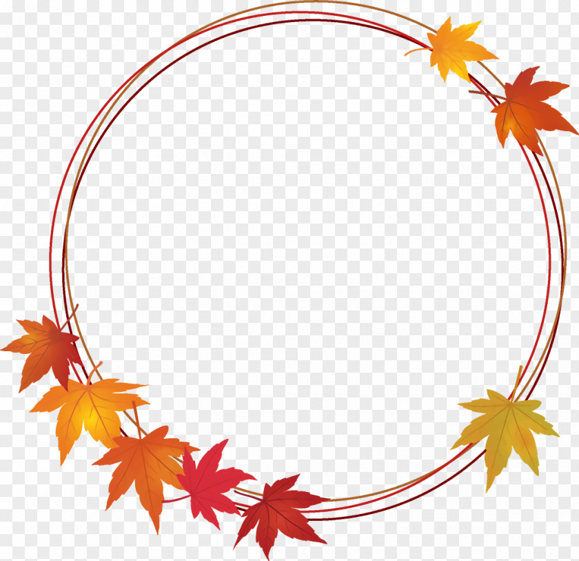 Plant Leaf Autumn Wreath Leaves Thanksgiving PNG