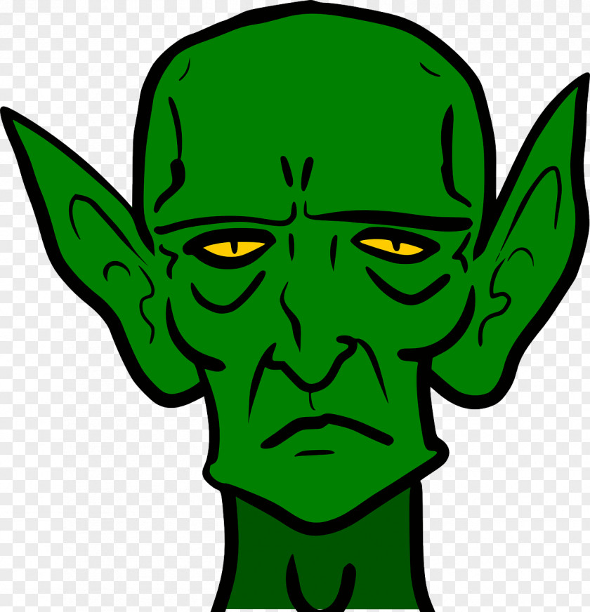 Evil Green Goblin Halloween Costume Clip Art PNG