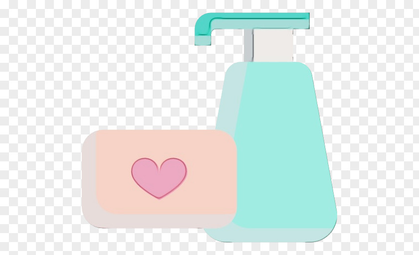 Plastic Bottle Heart Background PNG