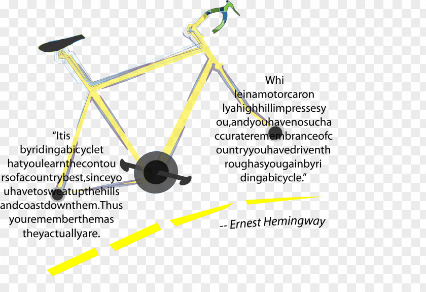 Bicycle Frames Yellow PNG