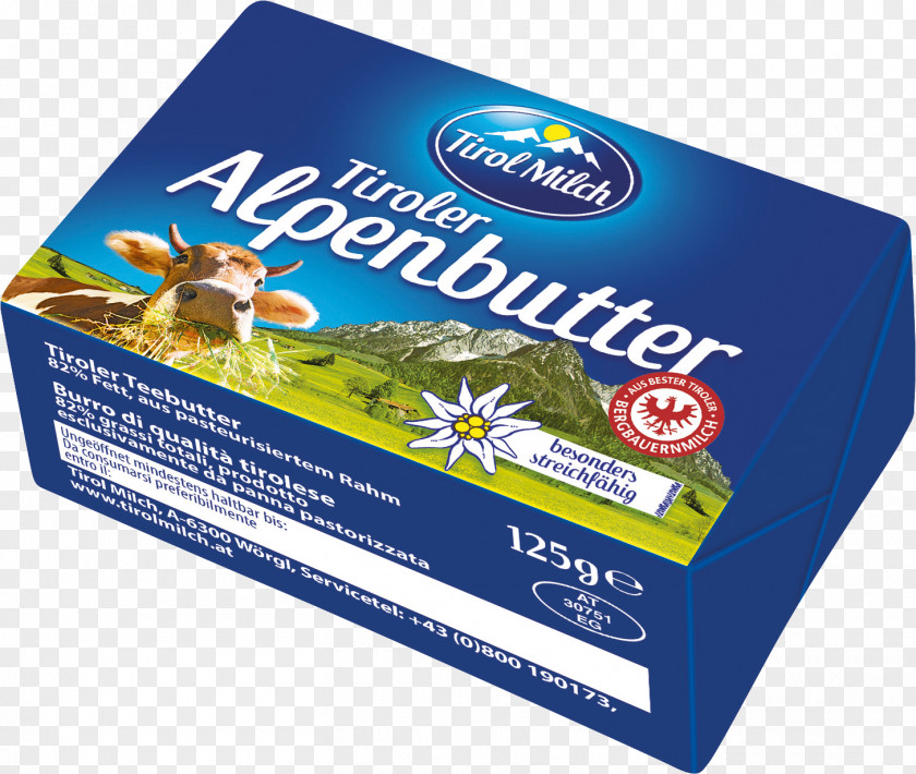Milk Tirol Milch Reg.Gen.mbH Innsbruck Butter Taurine Cattle Alpine Goat PNG