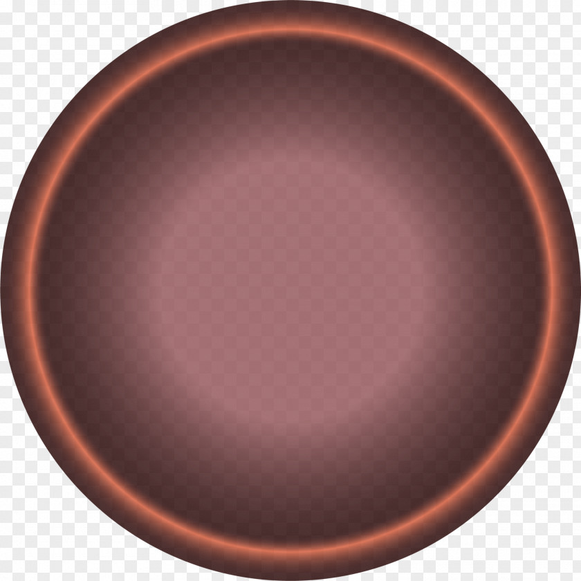 Coffee Shines Copper Material Circle Tableware PNG